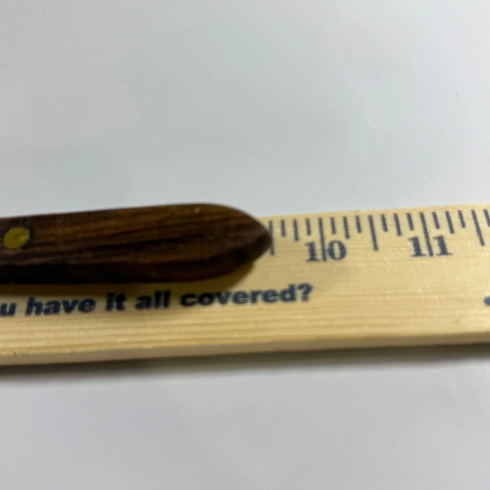 VTG Robinson Knife Co Pie Cake Server 10in Brown Wood Handle Stainless Steel‎